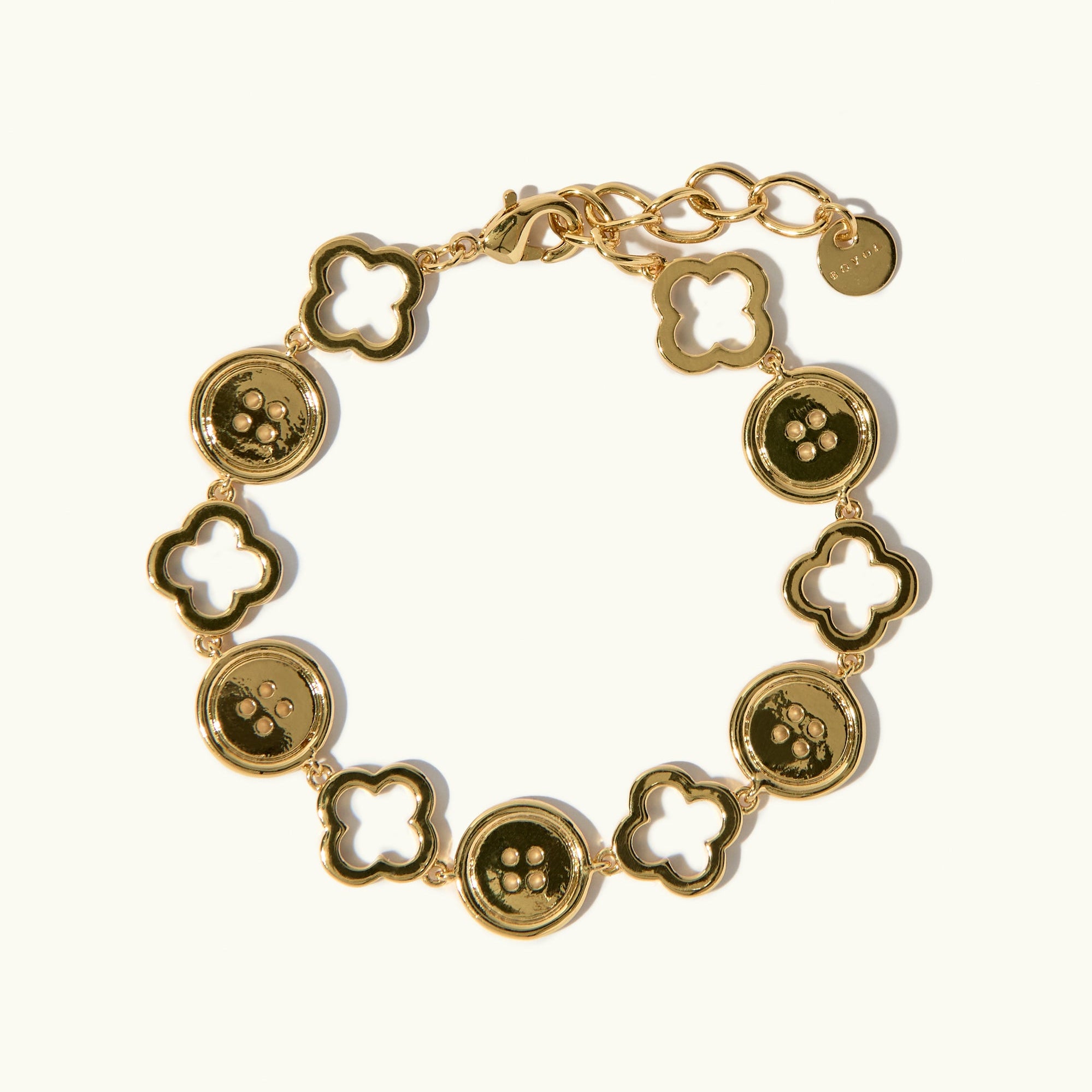 Clover Button Bracelet