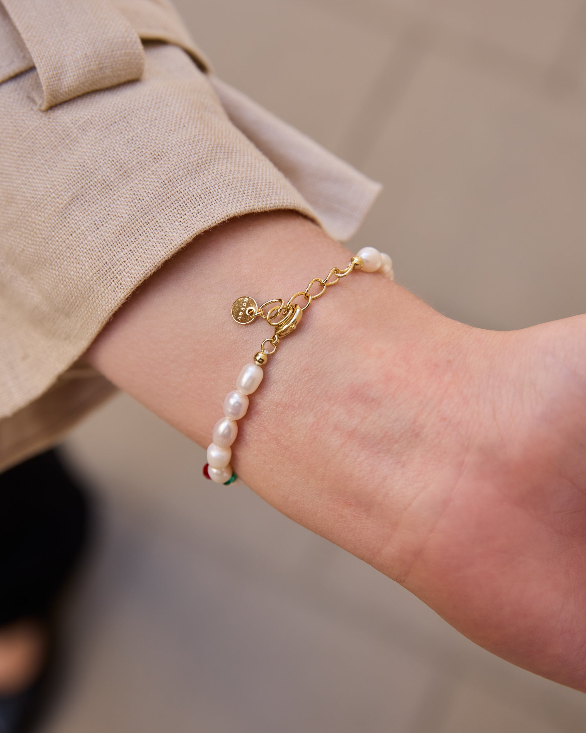 Cherry Pearl Bracelet