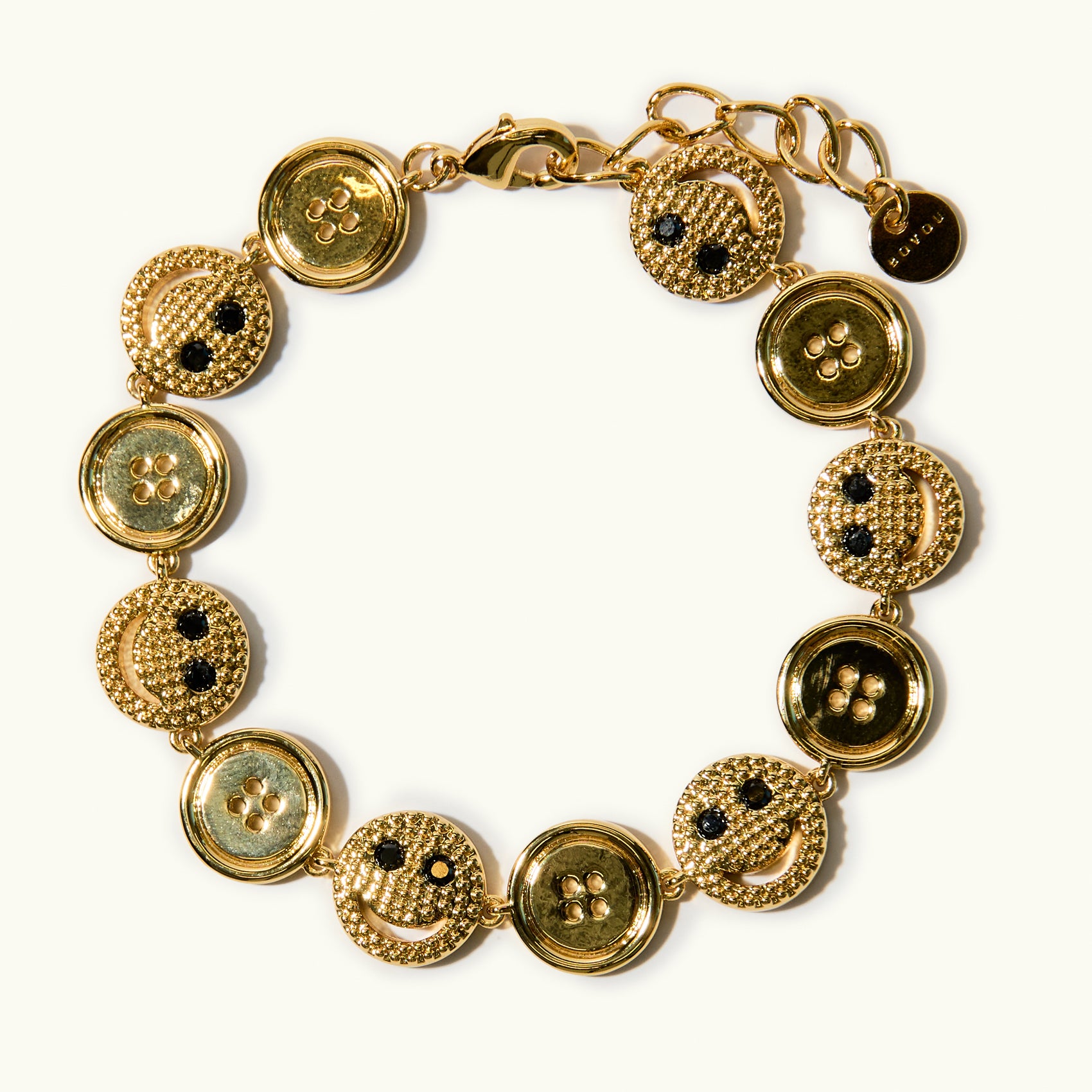 Smiley Button Bracelet