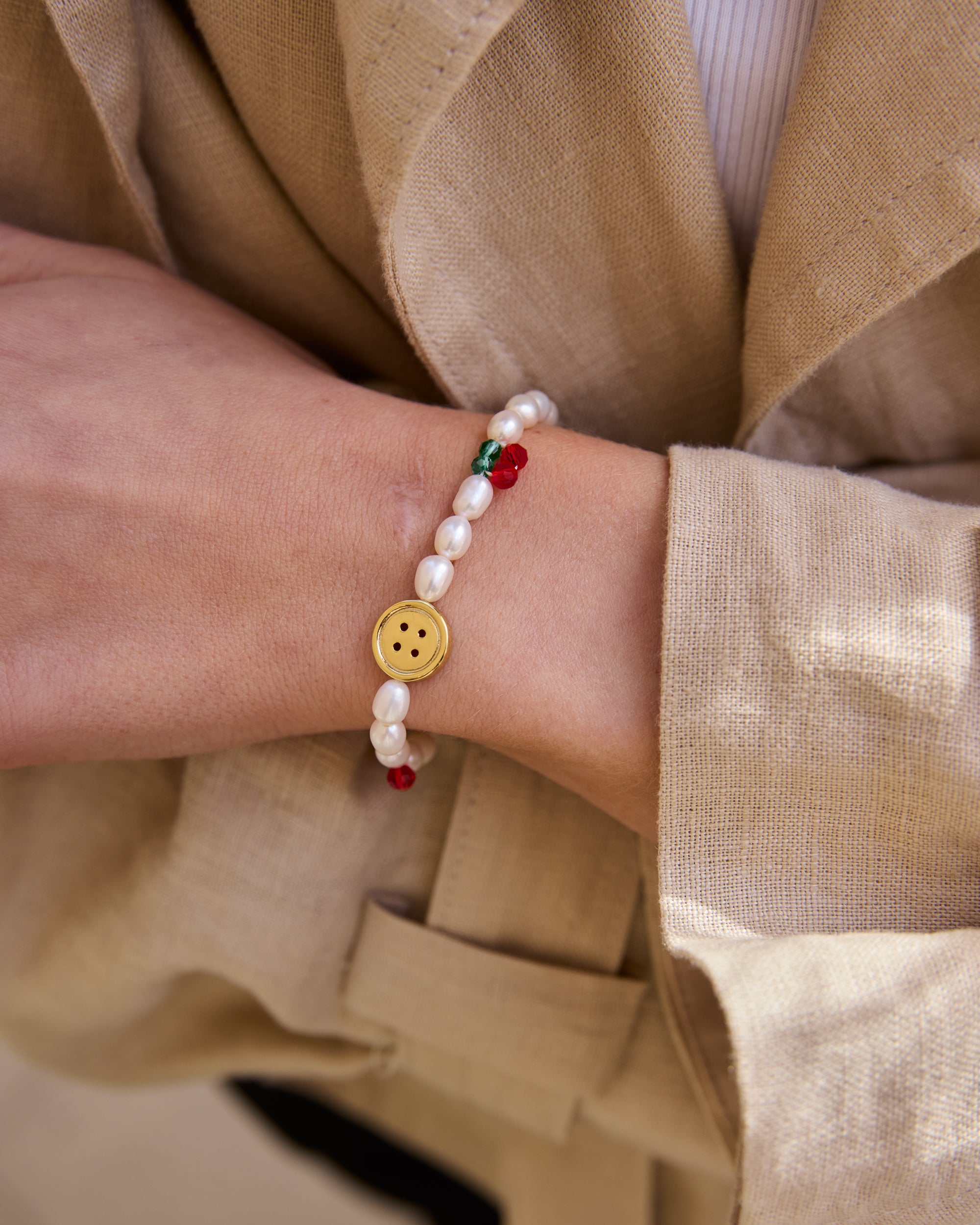 Cherry Pearl Bracelet