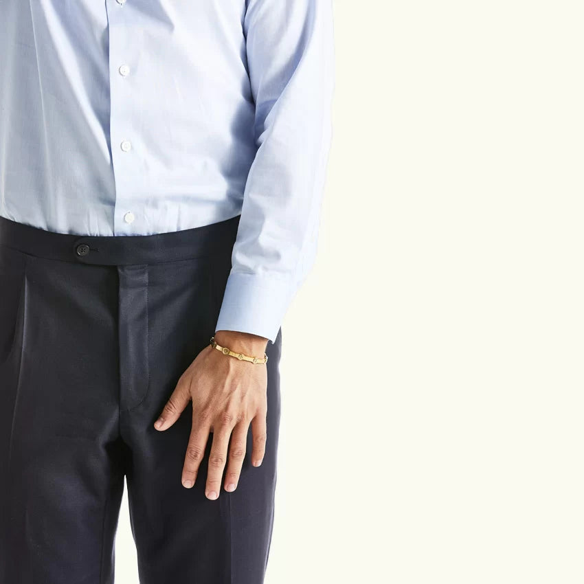 bovou button bracelet gold