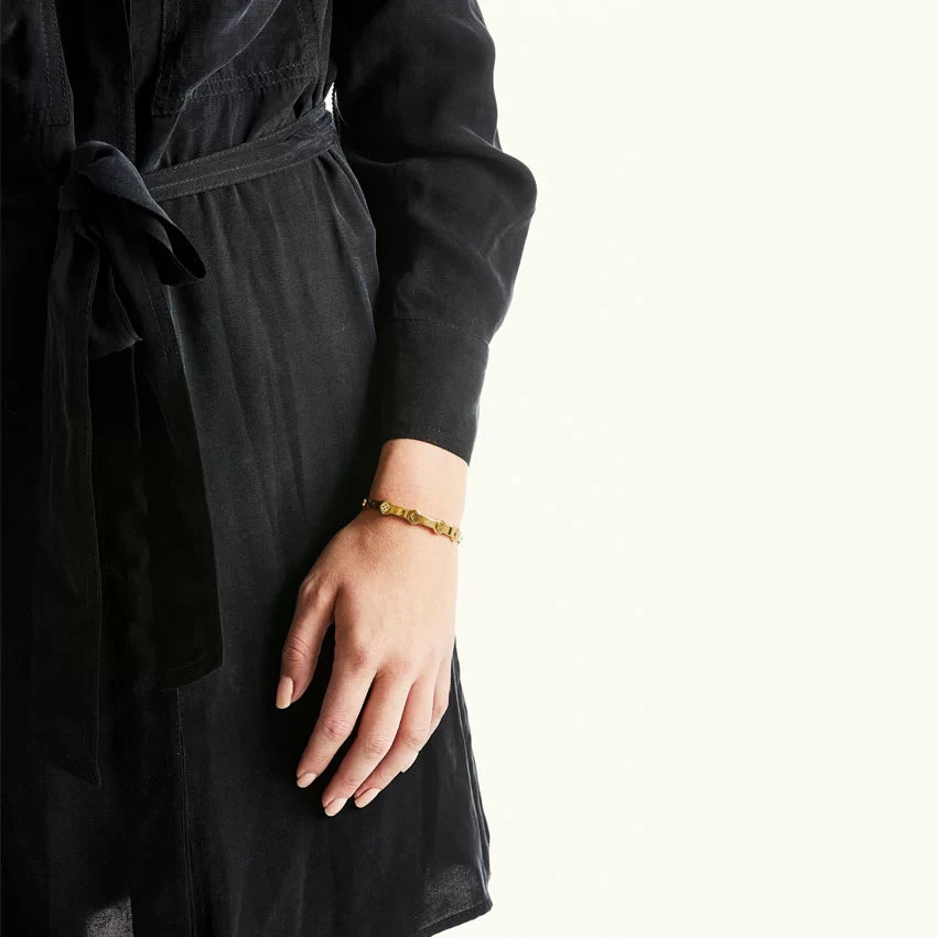 Bovou Button Bracelet Gold